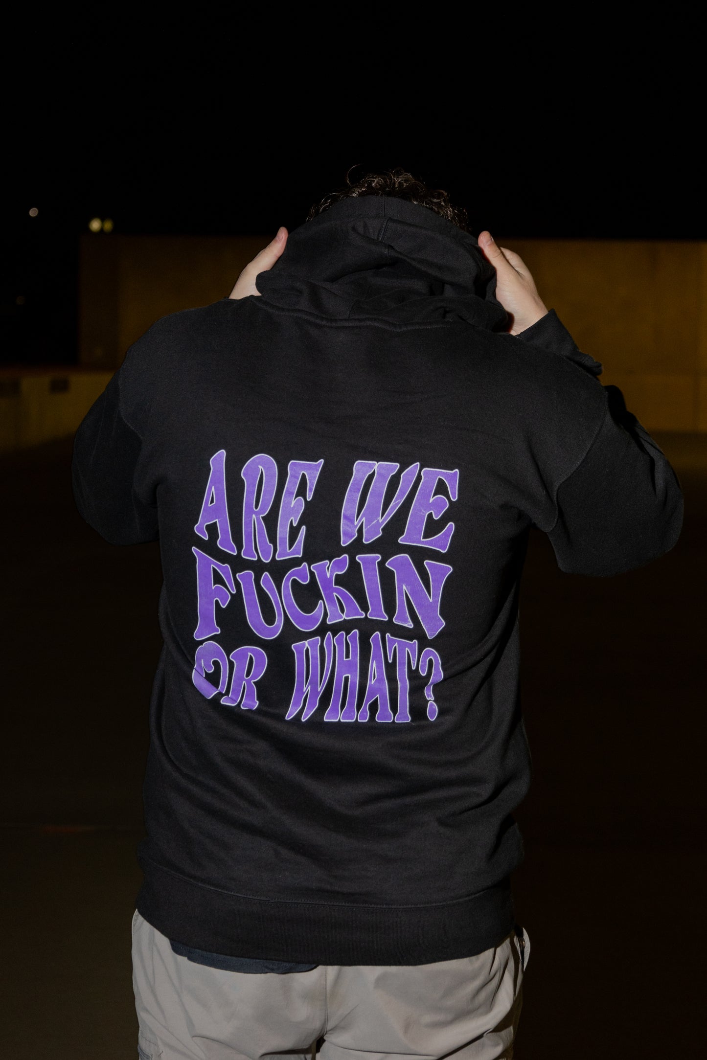 "Or What" Black Hoodie